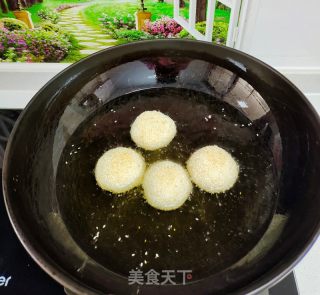 炸麻团的做法步调：9