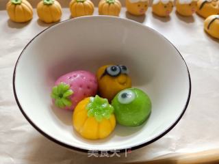 乌芝麻馅彩色汤圆的做法步调：11