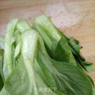 喷鼻菇油菜炒素毛肚的做法步调：6