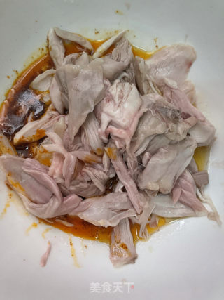 凉拌鸡腿肉的做法步调：8
