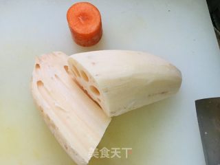 牛排炖莲藕的做法步调：2