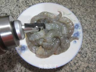纯菜炒虾仁的做法步调：2