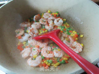 纯菜炒虾仁的做法步调：6