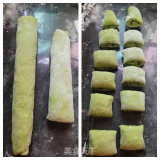 乌齐麦艾草白豆卷的做法步调：10