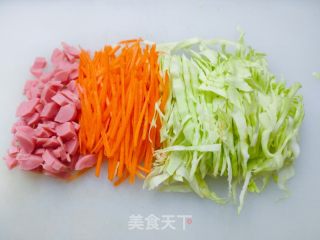 浇汁蛋包饭的做法步调：2