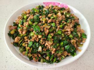 蒜苗炒肉沫的做法步调：5