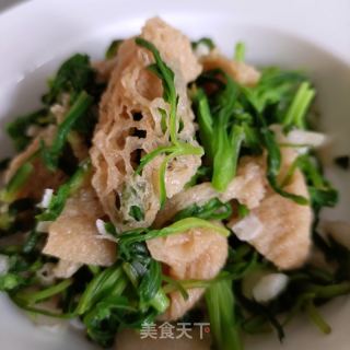 里条菜拌竹荪的做法步调：14
