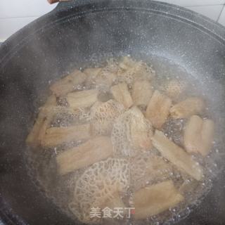 里条菜拌竹荪的做法步调：4