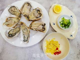 加脂好容快脚菜/蒜蓉烤死蚝的做法步调：2