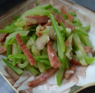 午饭肉拌茭瓜的做法步调：13