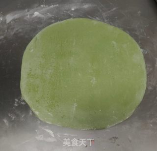 绿茶粉烙饼的做法步调：9