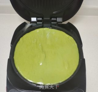 绿茶粉烙饼的做法步调：10