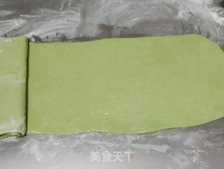 绿茶粉烙饼的做法步调：6