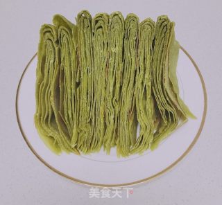 绿茶粉烙饼的做法步调：12