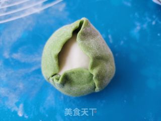 包菜豆沙包的做法步调：5