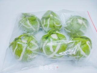 包菜豆沙包的做法步调：15