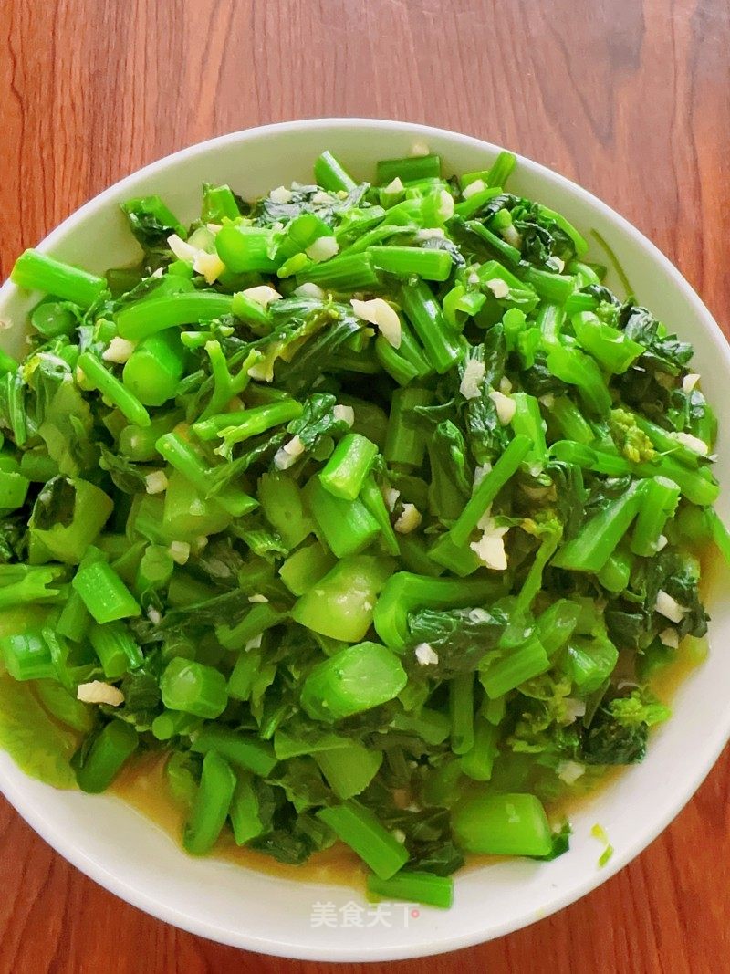 蒜蓉芥菜苗的做法