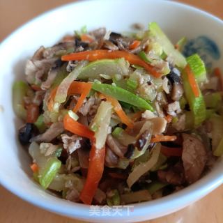 肉沫火炒茭瓜的做法步调：13