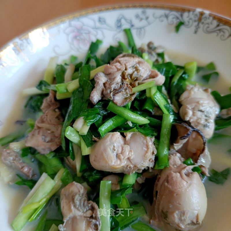 韭菜炒蛎肉的做法
