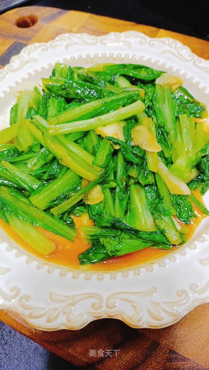 蚝油油麦菜的做法