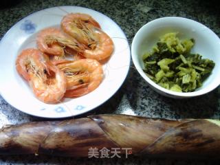 虾干咸菜秋笋汤的做法步调：1