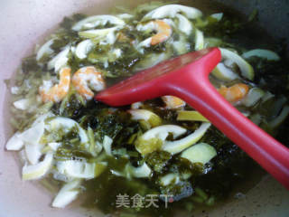 虾干咸菜秋笋汤的做法步调：10