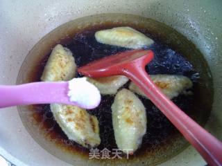 茭利剑烧鸡翅中的做法步调：8