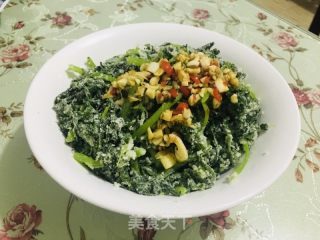 蒸茼蒿的做法步调：8