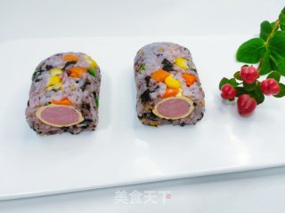 芝士腊肠包饭的做法步调：7