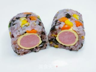 芝士腊肠包饭的做法步调：8