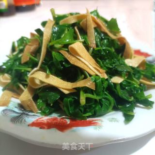 马兰头拌豆皮的做法步调：10