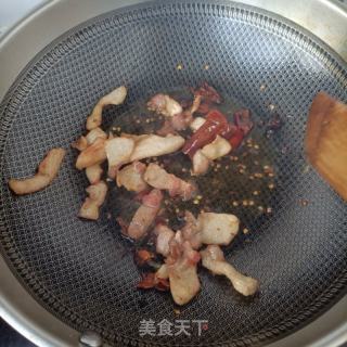 薄皮椒炒咸菜丝的做法步调：10