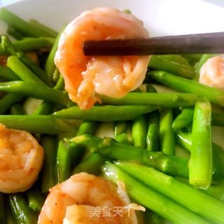 芦笋虾仁的做法步调：7
