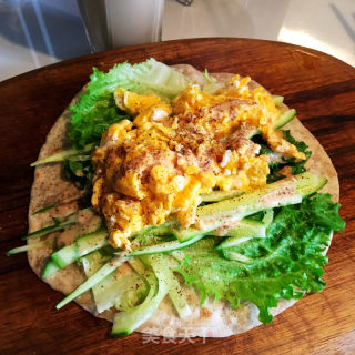 齐麦鸡蛋卷饼的做法步调：8