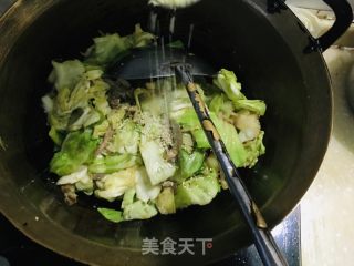 莲花菜过油肉的做法步调：8