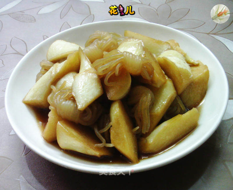 魔芋结烧茭利剑的做法