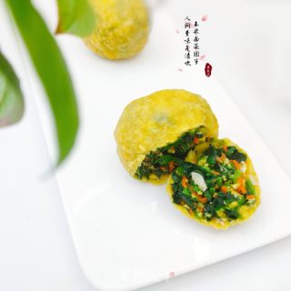 玉米里菜团子的做法步调：9