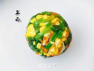 玉米里菜团子的做法步调：4
