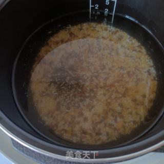 三色米年夜茬粥的做法步调：7