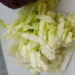 死菜紫苦蓝拌鸽肉的做法步调：3