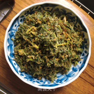 喷鼻菜麦饭的做法步调：9