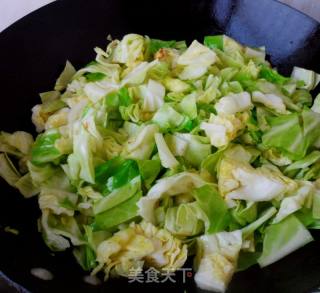 洋利剑菜炒虾仁豆腐的做法步调：4