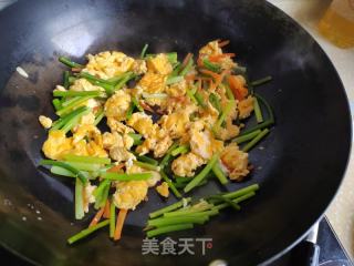 蒜苔炒蛋的做法步调：5