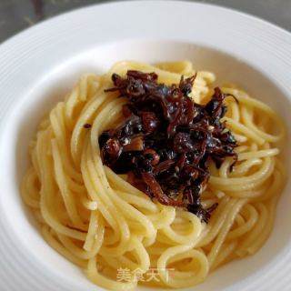 肉丝小鸡枞菌喷鼻覃拌玉米里条的做法步调：6