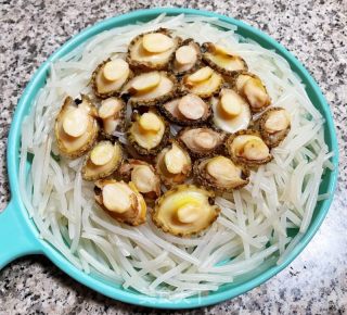 葱油银针鲍鱼仔的做法步调：7
