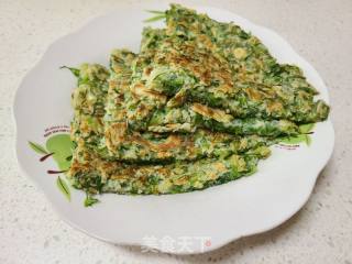 苦菊鸡蛋煎饼的做法步调：9