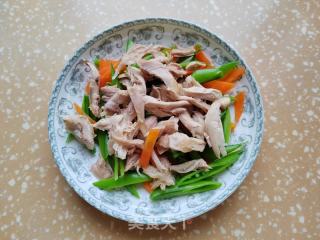 凉拌鸡肉豆角的做法步调：7