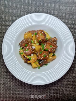 菠萝排骨的做法步伐
：14