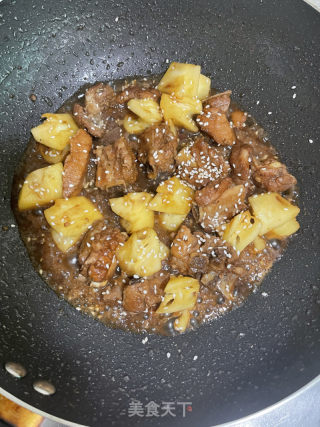 菠萝排骨的做法步伐
：12