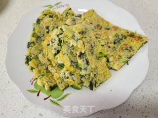 莴笋叶鸡蛋煎饼的做法步调：8
